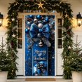 thumbnail image 4 of Ouuluon Festive Christmas Door Curtain, 35X71 inch Hanging Cover for Front Door Wall Holiday Party Decoration, 4 of 7
