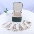 thumbnail image 1 of Ovzne Storage Box Covered Storage Box Leather Jewelry Boxes For Travel Jewelry Box Convenient Travel Packaging Bag Jewelry Storage Box Earrings Divided Storage Box On Clearance, 1 of 5