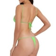 thumbnail image 5 of UTSJKR Savings Extreme Sexy Mini Bikini Sets 2Pcs Swimwear G-String Bottom Swimsuit Summer Fashion Micro Bikinis for Women Green S, 5 of 5