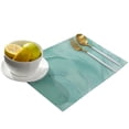 thumbnail image 3 of 2024 Placemat Marble Aqua Agate for Dining Table Tableware Mats 4/6pcs Kitchen Dish Mat Pad Counter Top Mat Home ration, 3 of 7