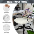 thumbnail image 6 of Renewold Office Chair Cover Decorative Rotating Chair Slipcover Stretch Soft Chair Protector Cover for Desk Computer Chair for Easter Decor, Retro Easter Bunny Egg Bow, S, 6 of 7