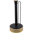 thumbnail image 1 of SHIBA-Paper Towel Holder & Dispenser, Stainless ABS Plastic Standing Hand Towel Holder Stand, No Installation, Kitchen Towel Holder Gold and Silver Design, Golden, 1 of 4