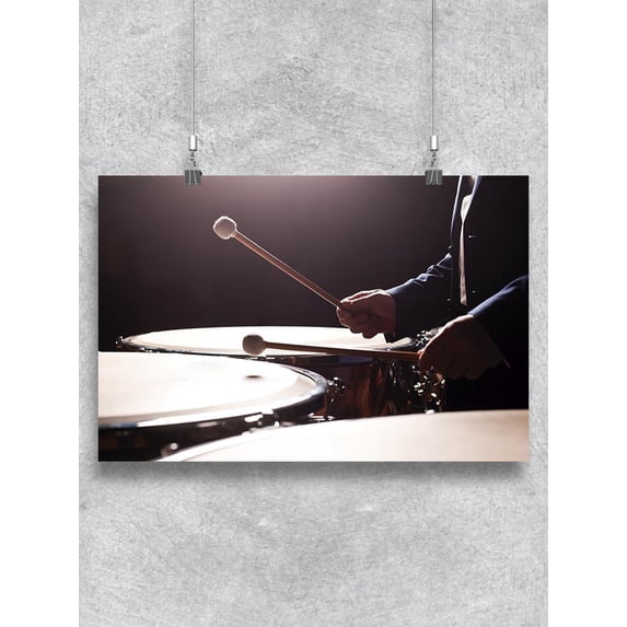 Musician Playing The Timbal Poster -Image by Shutterstock