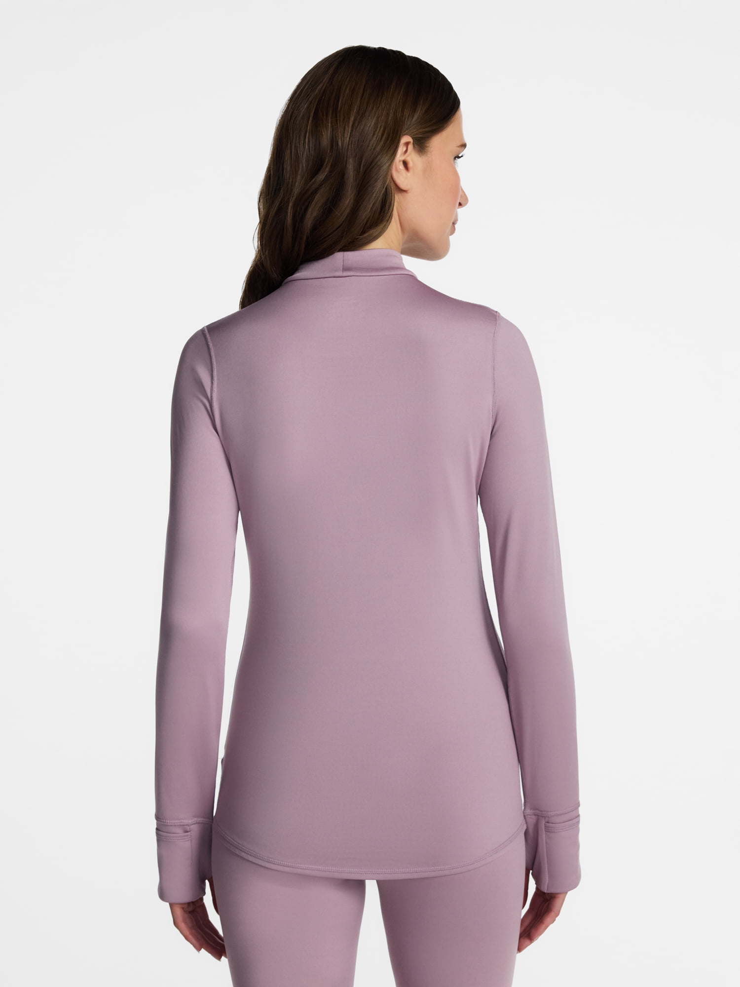 ClimateRight by Cuddl Duds Women's Warm Plush Warmth Mock Neck Base Layer Thermal Top, Sizes XS to 4X