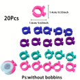 thumbnail image 3 of HLONK 20/40/60/80/100/120pcs  Spool Clip  Thread Locking Spool Protector for All Popular Spool Sizes  Keeps Threads Organized and Tidy, 3 of 7