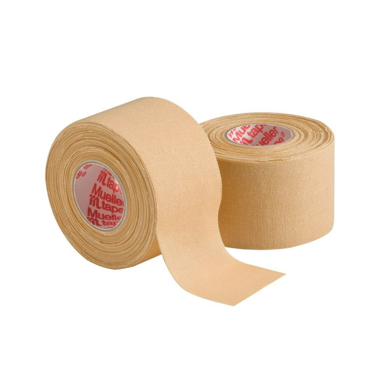 【サイズ交換OK】 Mueller MTape Athletic Tape, Beige, 2 Pack, 1.5 スポーツケア用品