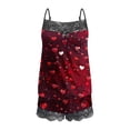 thumbnail image 5 of Rciityk Womens Loungewear Set - Valentines Day Cute Heart Print Spaghetti Strap Tank Tops with Shorts Pjs Sets - Shorts Pajama Sets for Women 2 Piece, 5 of 5