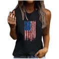 thumbnail image 2 of DailyTrove Women's Vintage American Flag Tank Top - Polyester Patriotic & Retro Wear, Stylish for Memorial Day, 2 of 5
