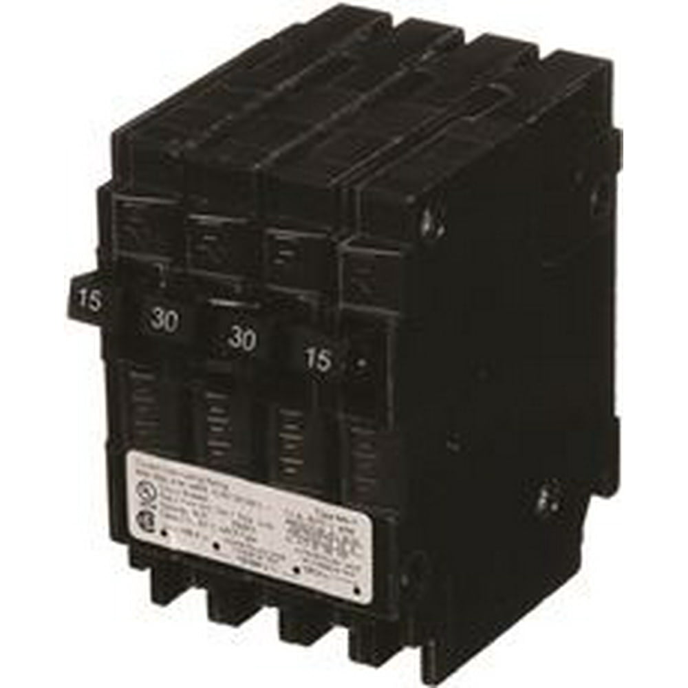 Qt Triplex Breaker Two 15 Amp 1 Pole And One 30 Amp 2 Pole - Walmart