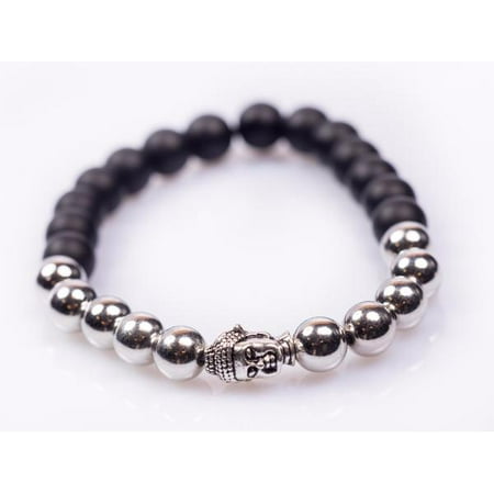 John Hardy Black Bracelet - Black and Silver Buddha Bracelet