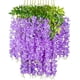 thumbnail image 2 of 12 enredaderas artificiales moradas - flores moradas - flores de glicina simuladas - colgante de pared - decoración colgante Sailing Electrónica, 2 of 5