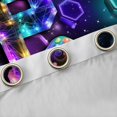 thumbnail image 4 of Homewish Colorful Alphabet P Kitchen Curtains,Gaming Pad Print Black Out Curtains Pack of 2 (42x63 Each),Red Green, 4 of 6
