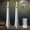 2PC b, variant on Halloween Candles Decoration Ghost Flameless Taper Candles Battery Operated with Remote and Timer LED Taper Candles Halloween Dinner 2PC