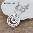 thumbnail image 2 of Wanderlust handstampe Jewelry Travelers Necklace Wanderlust Not All Who Wander Are Lost Inspirational Jewelry compass, 2 of 5
