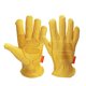 thumbnail image 1 of Guante de cuero con pantalla táctil para motocicleta vintage amarillo, 1 of 6
