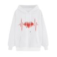thumbnail image 3 of Vedolay Womens Tops Casual Womens Oversized Long Sleeve Shirts Pullover Crewneck Sweatshirts Casual Tops,White S, 3 of 4