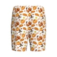 thumbnail image 2 of Lsque Pumpkins Mens Sleep Pajama Shorts,Short Pajama Pants, Cotton Ultra-Soft Knit-X-Large, 2 of 9