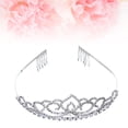 thumbnail image 3 of LABSERRON Bridal Tiara Crown Rhinestone for Wedding Accessory 1Set 5.9x5.9x2.4in, 3 of 8