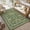 Green, variant on Nanan 2'x6' Vintage Floral Border Runner Rug, Machine Washable Low Pile Non-Slip Indoor Rug for Hallway, Kitchen, Laundry Room, Beige