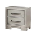 thumbnail image 2 of Jaxen Nightstand End Table-Antique White Rubberwood-2 Drawers-23 Inch, 2 of 6