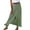 green, variant on Purella Womens Button Front Flowy Maxi Skirt A Line Cotton Linen Skirts Casual Pleated Long Skirt,S,white