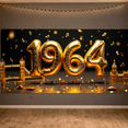 thumbnail image 6 of Vintage Themed Golden Typewriter Inspired Banner Backdrop Party Decorations for Retro Themed Parties Anniversary Celebrations Photo Booth Backgrounds Nostalgic Events, 6 of 8