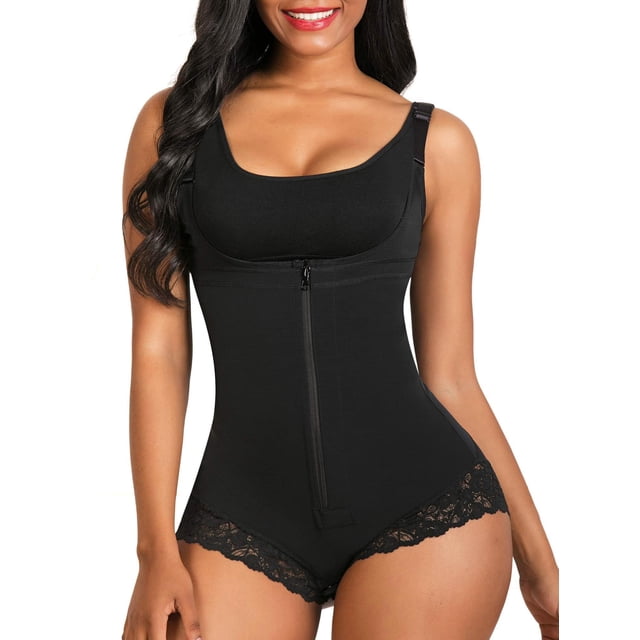 Body Shaper SHAPERX Anti-Abdominal Post-Partum, color negro, talla L