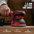 thumbnail image 3 of 5 Inch Brushless Cordless Random Orbital Sander Compatible with  12V Battery Tool Only Electric Palm Sander 14000OPM Dust Bag Variable Speed  Woodworking Metal, 3 of 8