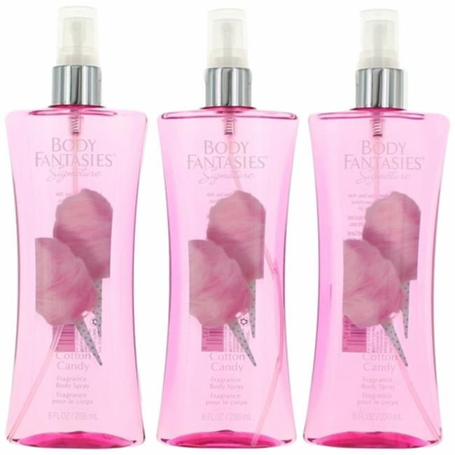 8 oz Cotton Candy Fragrance Body Spray for Women, Pack of 3
