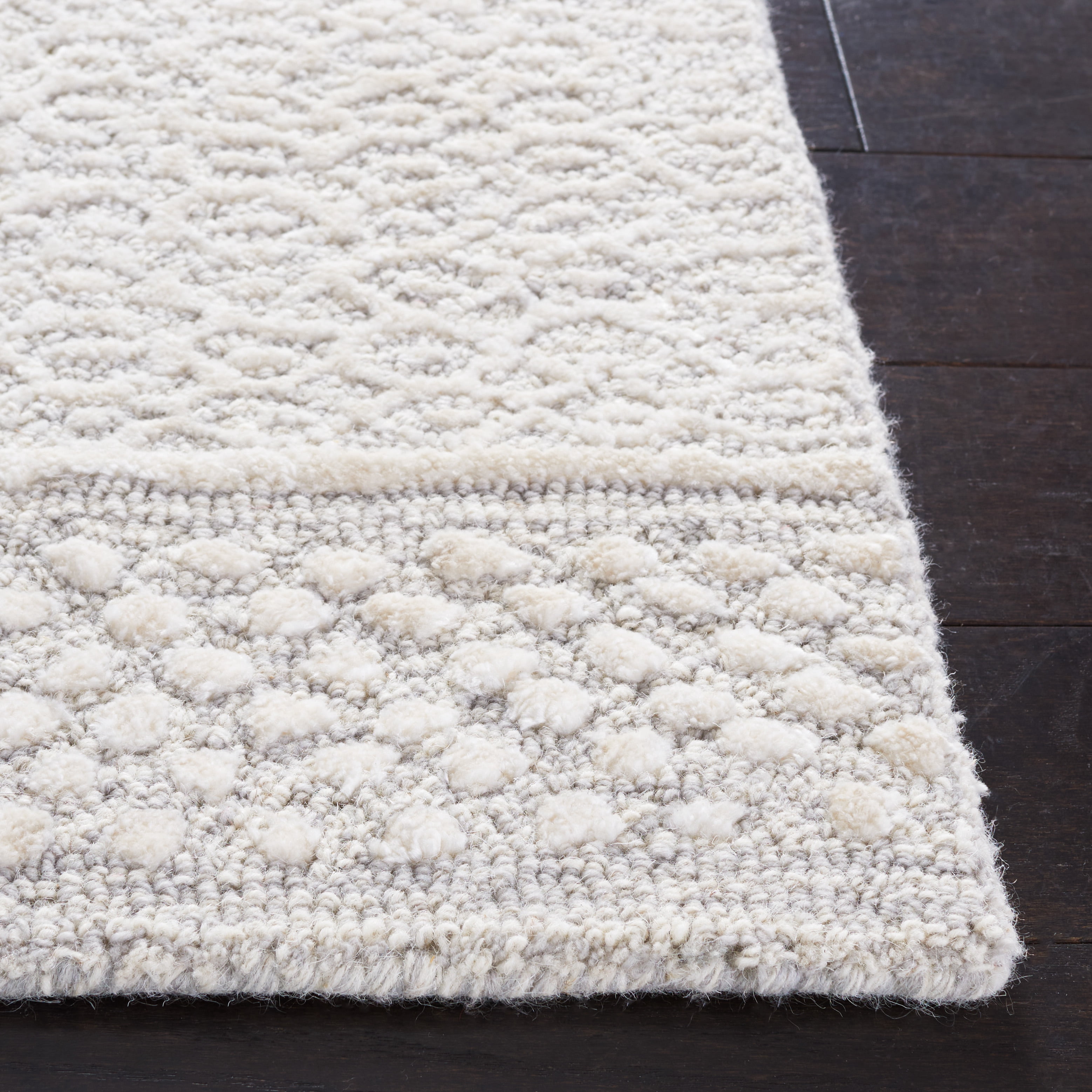 SAFAVIEH Glamour Andreas Geometric Area Rug, Grey/Ivory, 5' x 8'