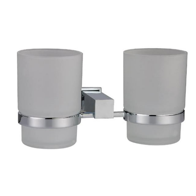 Dawn Kitchen 8203 Square Series Porte-Brosse à Dents Double Verre