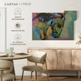 thumbnail image 5 of Elephant Stock Painterly Horse Wall Art - Horizontal Canvas Wall Art - Living Room Wall Decor - Animal Canvas - Pink And Orange Decor By Michael Creese - 24" x 16", 5 of 8