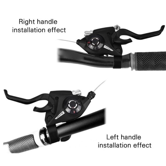 Langgg 2Pcs ST-EF51 Shifter/Brake Lever 3 x 7,8,21,24 Speed Set Shifter Brake New With Gear Cable