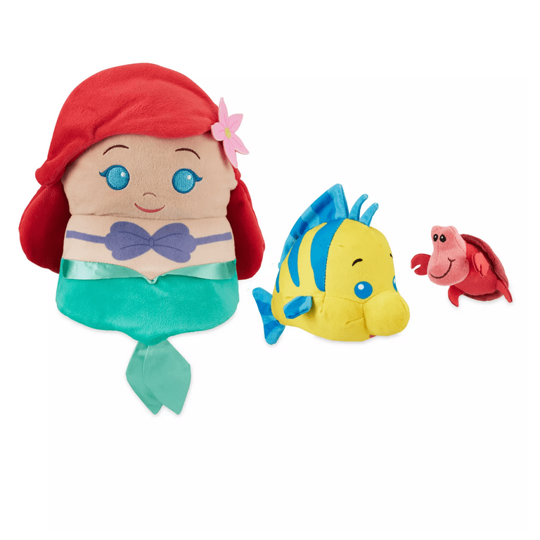 Disney The Little Mermaid Sebastian Flounder Ariel Nesting Plush Set New W  Tag - Walmart.com