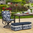 thumbnail image 5 of ARDEN 2-Pack Outdoor Patio Dining Chair Cushion, 20x44, Rain-Proof Seat Pad, Fade-Resistant Outdoor Cushion Sapphire Blue Ashland Jacobean, 5 of 11