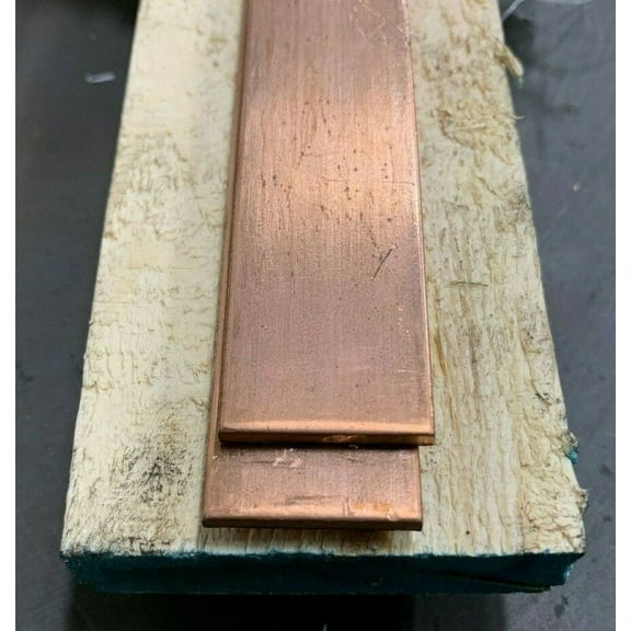 Copper Flat Bar Stock 1/8" x 1" x 6"- Knife making C110