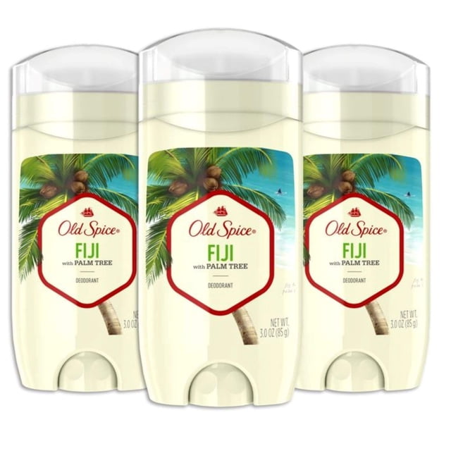 Desodorante Old Spice Fiji sin aluminio para hombre, paquete de 90 ml