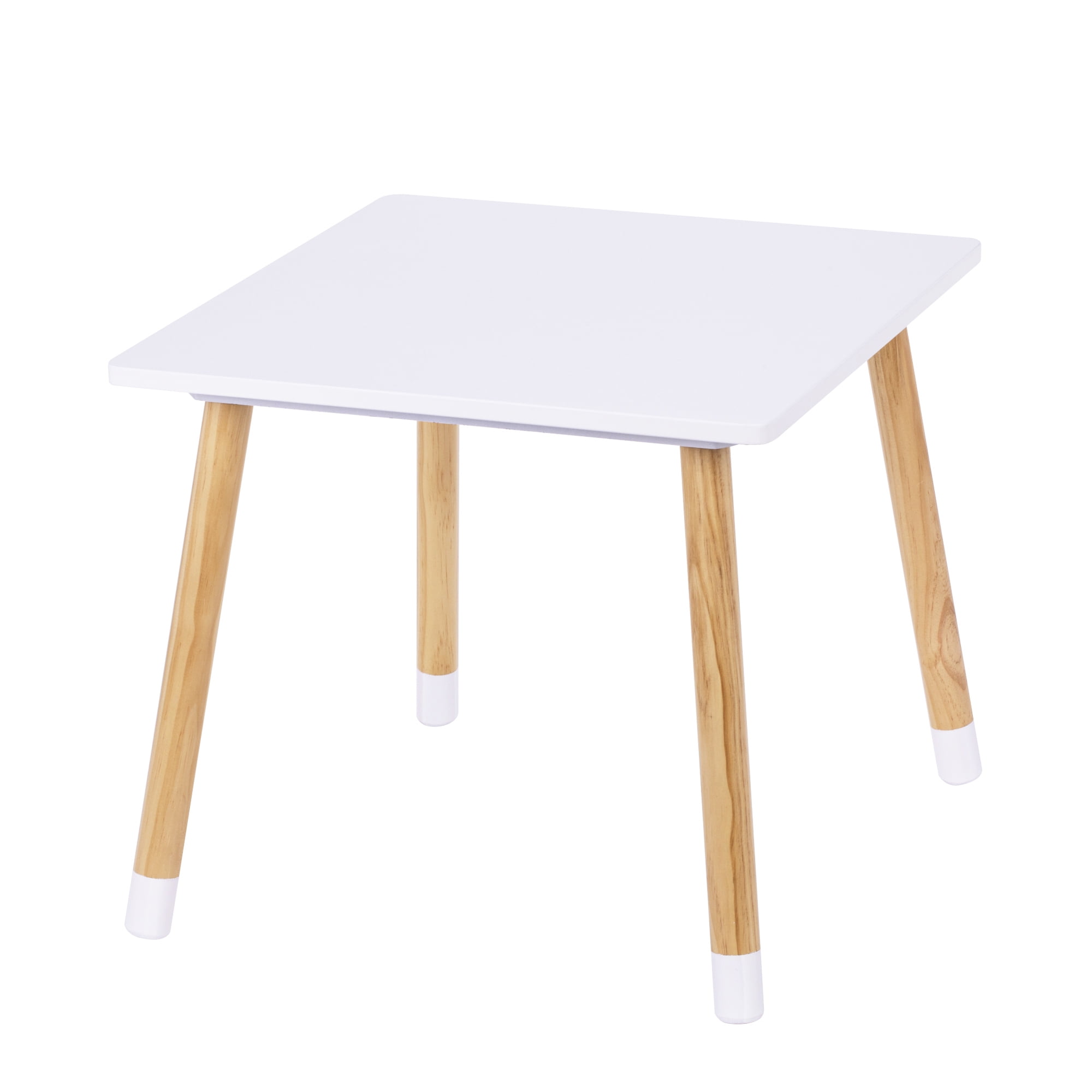 STAROUS 2-in-1 Kids Table with 2 Chairs Set, White