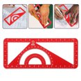 thumbnail image 2 of Miangastore Ruler Set Drawing Measurement Geometry Triangle Straightedge Protractor, 2 of 8