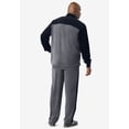 thumbnail image 2 of KingSize Men's Big & Tall Colorblock Velour Tracksuit, 2 of 6
