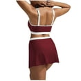 thumbnail image 5 of OSFVNOXV Womens Bikini Summer Swimwear Beachwear Color Blocked Yoga Bras Dressy Tankini Bottom Wrap Skirts Swimsuit Underwear, 5 of 7