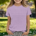 thumbnail image 2 of Top de Manga Larga de la Moda de los Niños de Color Sólido Cuello Redondo Suelto Y Casual Tops para el Uso Casual Diario, Interior, Regreso a Casa, Fiestas de Cumpleaños, Vacaciones, Fotografía, 2 of 5