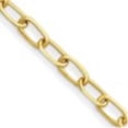 thumbnail image 6 of Auriga Fine Jewelry 14K Yellow Gold Polished 8.5mm Solid Oval Link 8.5 Inch Chain Bracelet for Women, 6 of 6