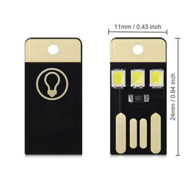 5 uds Mini Usb Power Led luz equipo de Camping nocturno para banco de energía ordenador Ultra baja potencia 2835 Chips tarjeta de bolsillo lámpara Banban