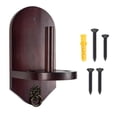 thumbnail image 3 of Soporte para tiza de cono, soporte de tiza de mano de madera para montaje en pared con tornillos, para piscina Rojo, 3 of 8