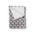 thumbnail image 2 of 1990s Soft Flannel Fleece Throw Blanket, Repeating Memphis Style Composition Abstract Geometric Composition, Cozy Plush for Indoor and Outdoor Use, 50" x 60", Pink Ruby, by Ambesonne, 2 of 5