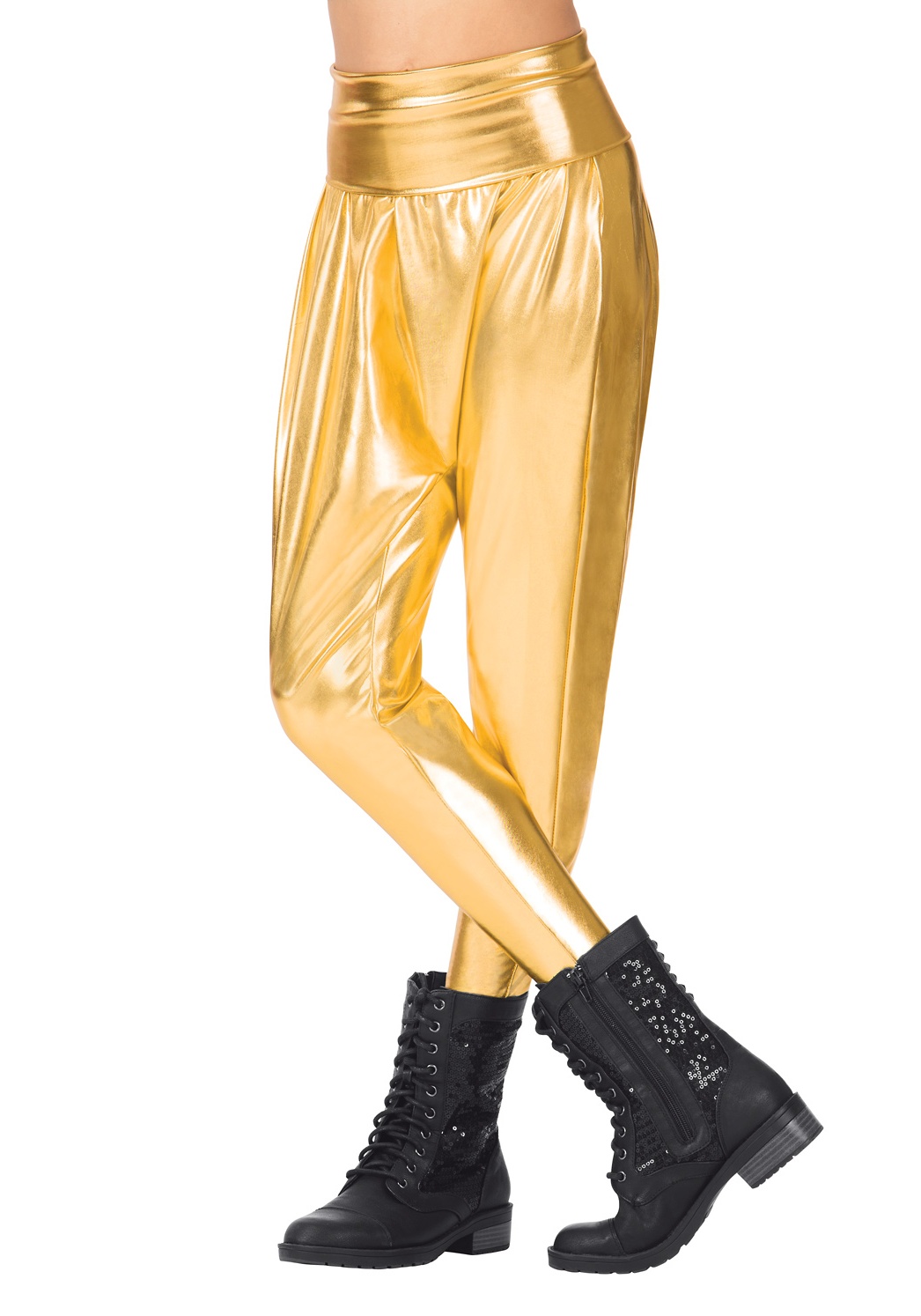 Girls Metallic Harem Pants - Walmart.com