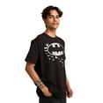 thumbnail image 2 of Batman Bats Logo & Portrait Men's Black Oversized Heavyweight Crew Neck Short Sleeve T-shirt-Medium, 2 of 5