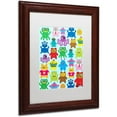 thumbnail image 2 of Trademark Fine Art "Monsters and Aliens" Canvas Art by Elizabeth Caldwell, White Matte, Wood Frame, 2 of 4