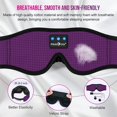 thumbnail image 3 of Sleep Headphones MUSICOZY Bluetooth 5.2, diadema, máscara para dormir, 3 of 6